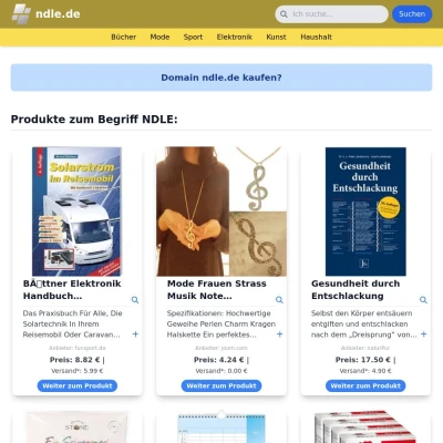 Screenshot ndle.de