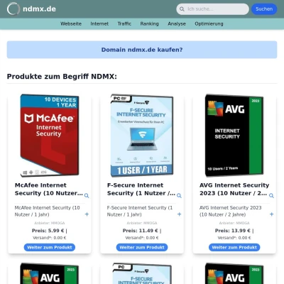 Screenshot ndmx.de