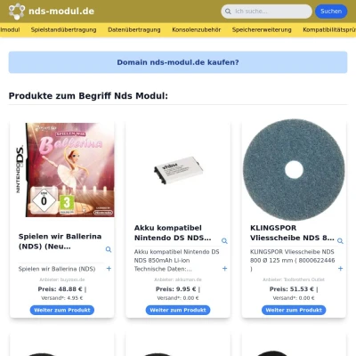 Screenshot nds-modul.de