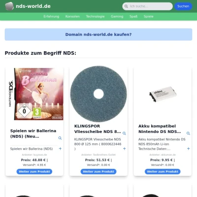 Screenshot nds-world.de