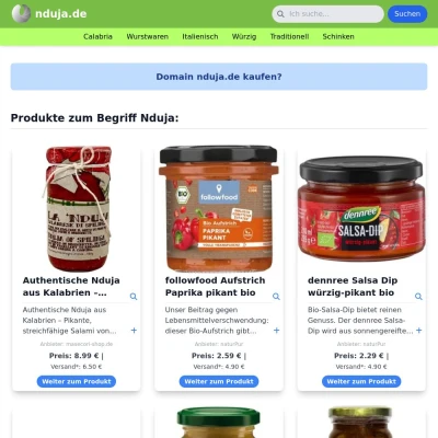 Screenshot nduja.de