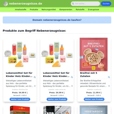 Screenshot nebenerzeugnisse.de