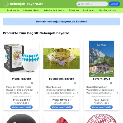 Screenshot nebenjob-bayern.de