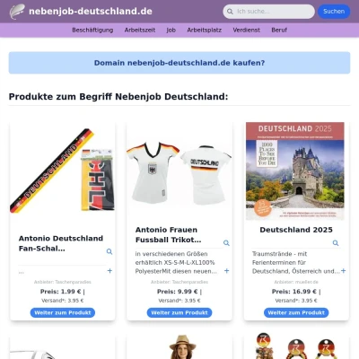 Screenshot nebenjob-deutschland.de