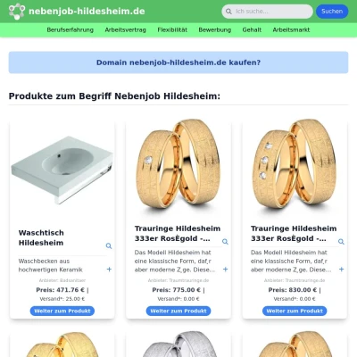 Screenshot nebenjob-hildesheim.de
