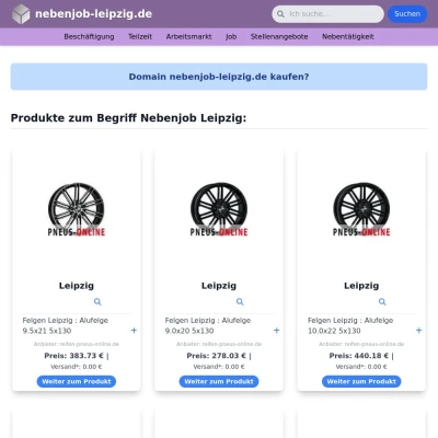 Screenshot nebenjob-leipzig.de