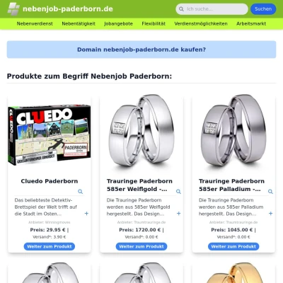 Screenshot nebenjob-paderborn.de