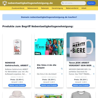 Screenshot nebentaetigkeitsgenehmigung.de