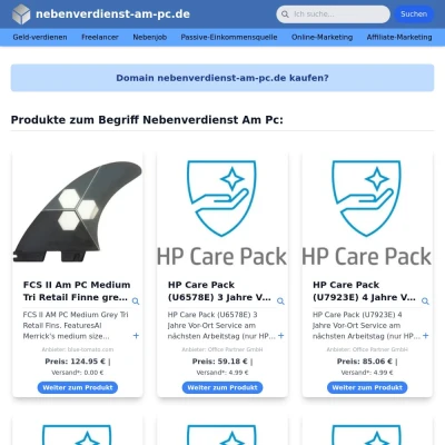 Screenshot nebenverdienst-am-pc.de