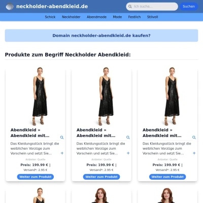 Screenshot neckholder-abendkleid.de