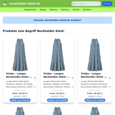 Screenshot neckholder-kleid.de