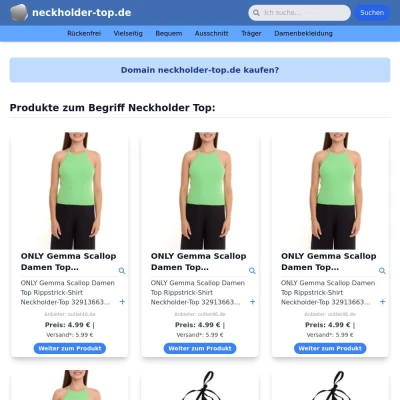 Screenshot neckholder-top.de