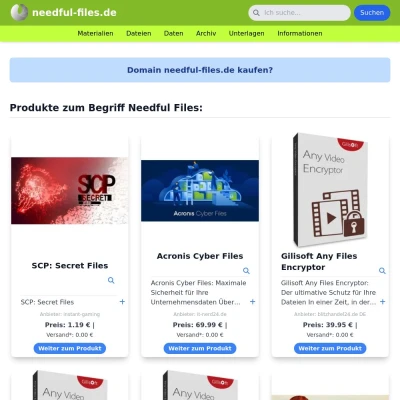 Screenshot needful-files.de