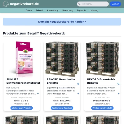 Screenshot negativrekord.de