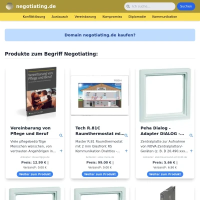 Screenshot negotiating.de