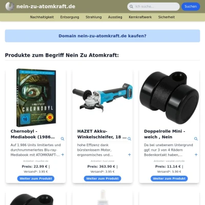 Screenshot nein-zu-atomkraft.de