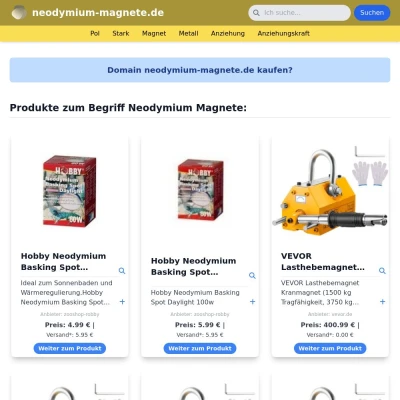 Screenshot neodymium-magnete.de