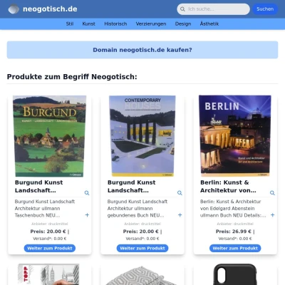 Screenshot neogotisch.de