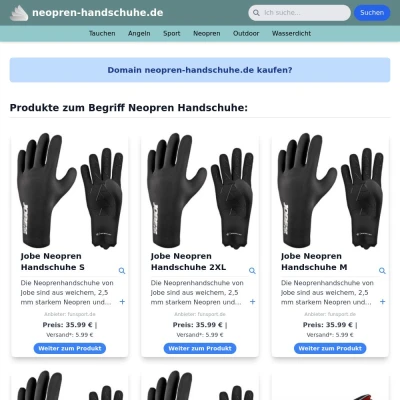 Screenshot neopren-handschuhe.de