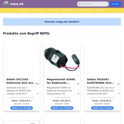 Screenshot nepq.de