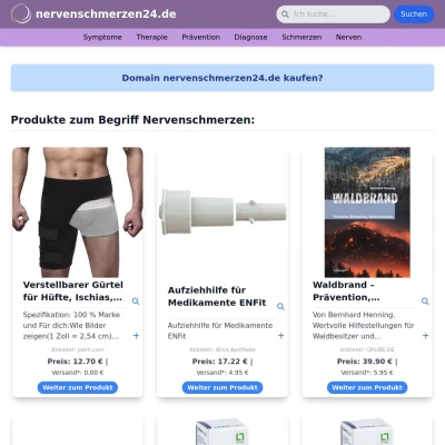 Screenshot nervenschmerzen24.de