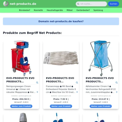 Screenshot net-products.de