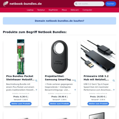 Screenshot netbook-bundles.de