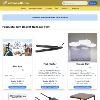 Screenshot netbook-flat.de