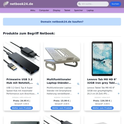 Screenshot netbook24.de