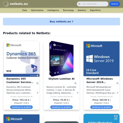 Screenshot netbots.eu
