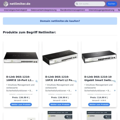 Screenshot netlimiter.de