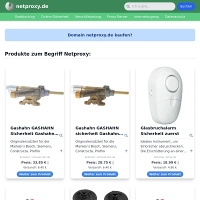 Screenshot netproxy.de