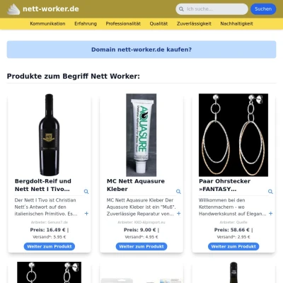 Screenshot nett-worker.de