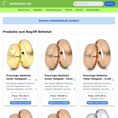 Screenshot nettetal24.de