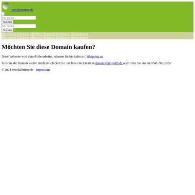 Screenshot nettokaltmiete.de