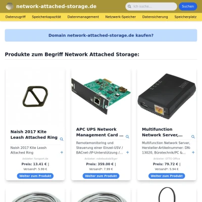 Screenshot network-attached-storage.de