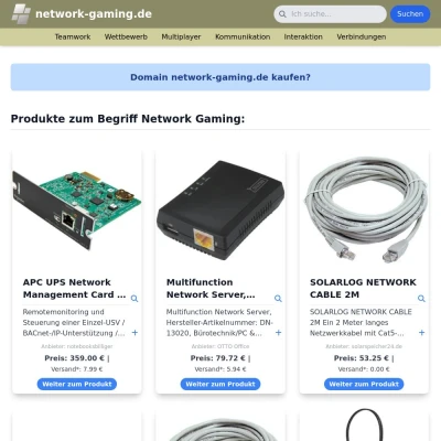 Screenshot network-gaming.de