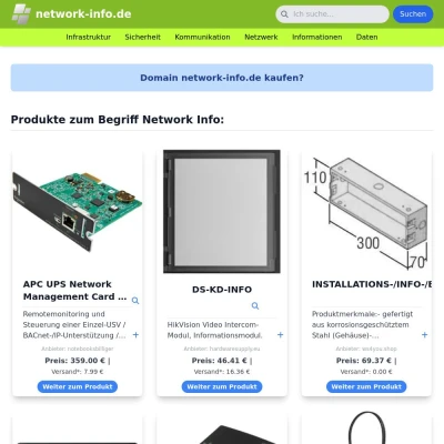 Screenshot network-info.de