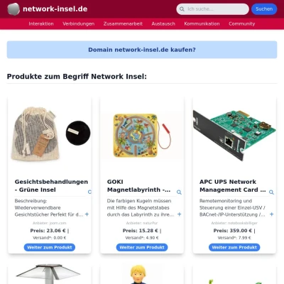 Screenshot network-insel.de