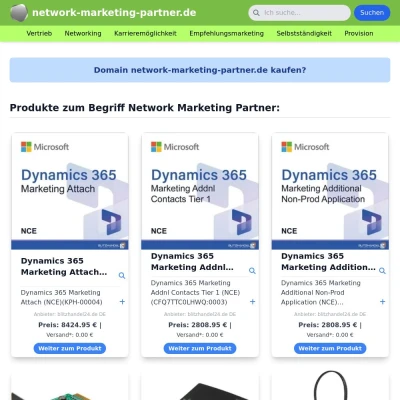 Screenshot network-marketing-partner.de