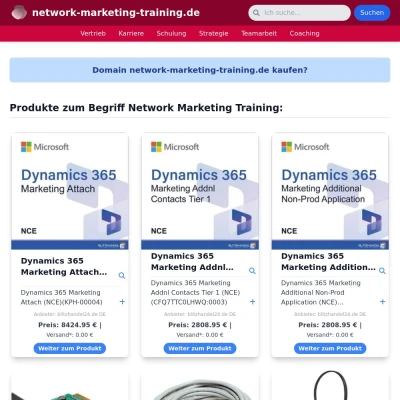 Screenshot network-marketing-training.de