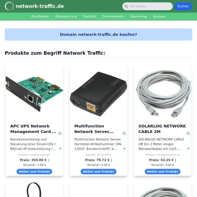 Screenshot network-traffic.de