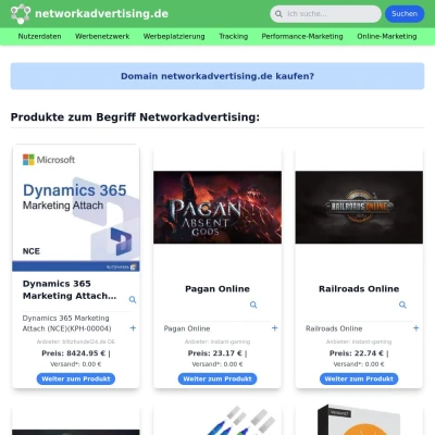 Screenshot networkadvertising.de