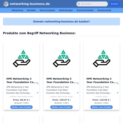 Screenshot networking-business.de