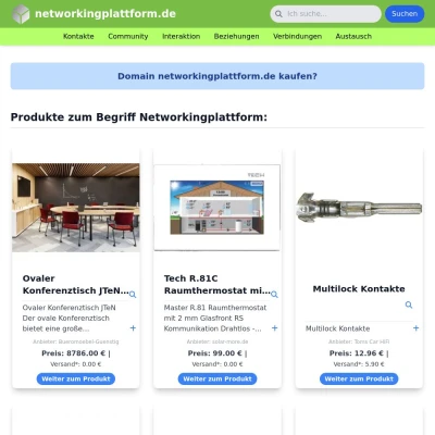 Screenshot networkingplattform.de