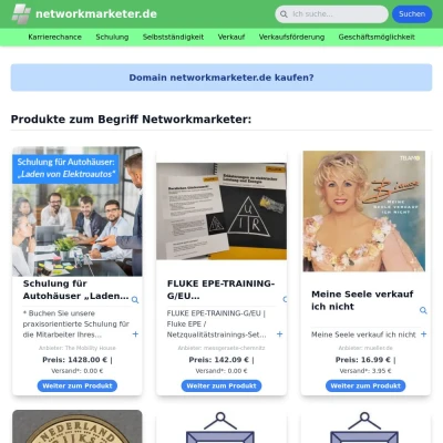 Screenshot networkmarketer.de