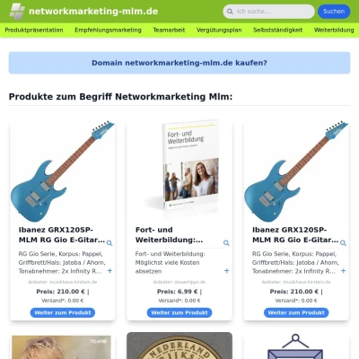 Screenshot networkmarketing-mlm.de