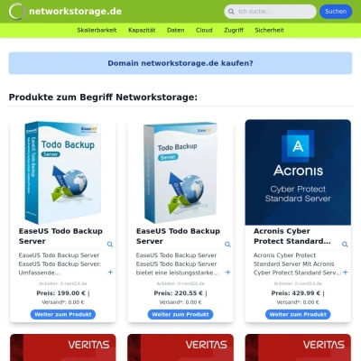 Screenshot networkstorage.de