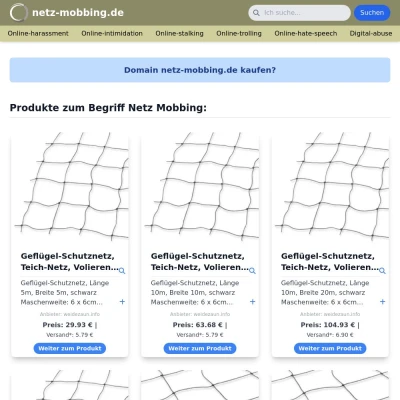 Screenshot netz-mobbing.de