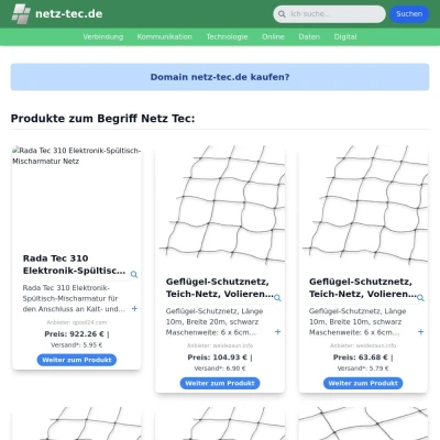 Screenshot netz-tec.de